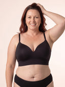 Snug Wireless Shaping Bra — Black